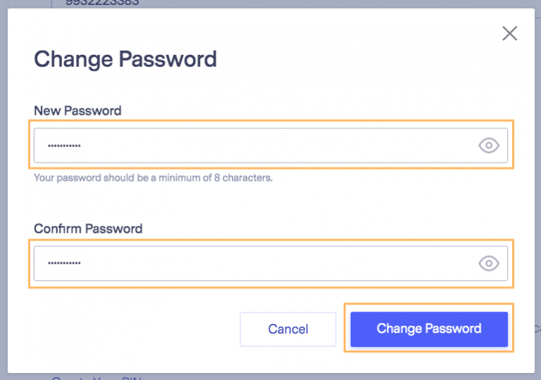 How do I change my password?