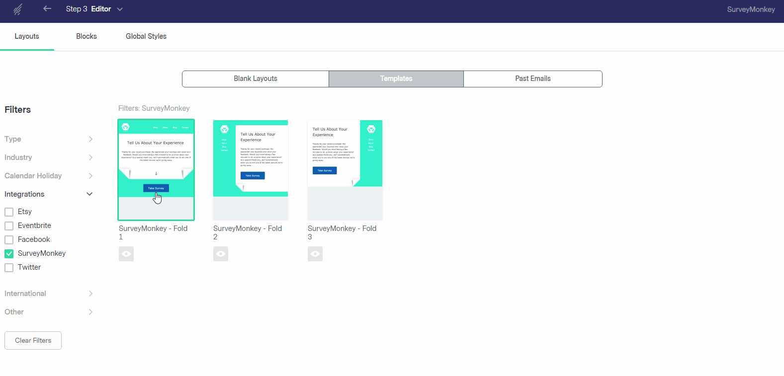 integrate SurveyMonkey with Benchmark