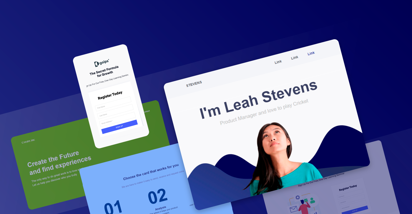 Simple landing page design, Landing page design contest