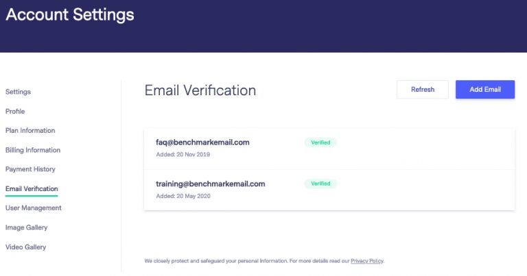 benchmark email wordpress