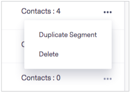 delete and duplicate options